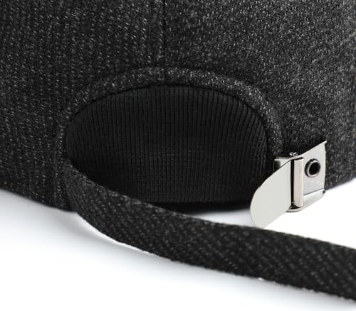 Sumolux Mens Newsboy Hat Flat Cap Gatsby Lvy Irish Hats Driving Cabbie - color: B Dark Grey