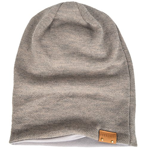 VECRY Men's Slouch Beanie Skull Cap Long Baggy Hip-Hop Winter Summer Hat - color: Khaki