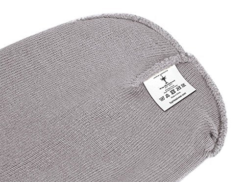 TOP HEADWEAR Cuffless Beanie for Men Women, Unisex Short Beanies Skull Cap - color: Light Grey