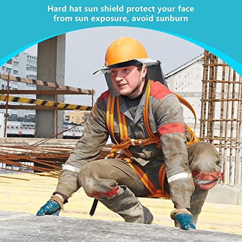 Feekoon Hard Hat Sun Shade with Neck Protector Full Brim Attachment