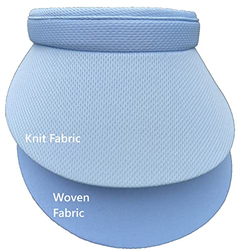 Generic Womens Slip-on Visor - color: Light Blue (Knit Fabric)