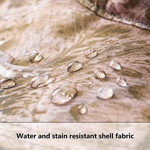 BASSDASH UPF 50+ Sun Fishing Hat Water Resistant with Detachable Neck Flap - color: Barren Camo