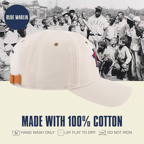 Blue Marlin Dad Hat, Adult Cotton Baseball Cap with Curved Brim, One Size. - color: New York Cubans