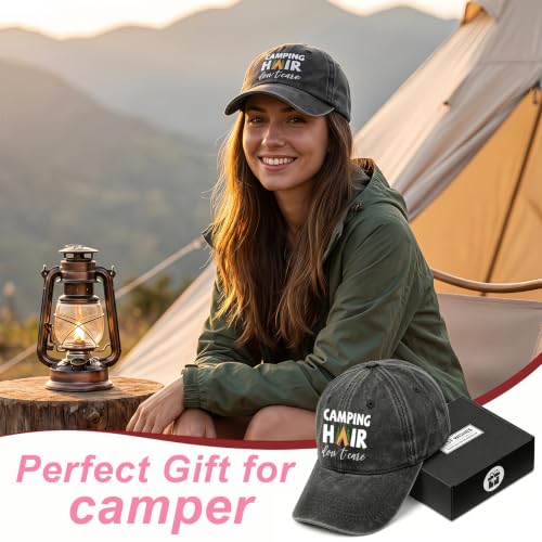 Mens Hat - Gifts for Birthday Christmas Fathers Day - color: Camping 2 Black