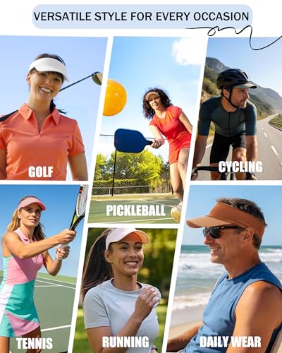 Cooling Sun Stretchy Visor Hat for Men Women,Soft Headband Visors - color: 1-pink