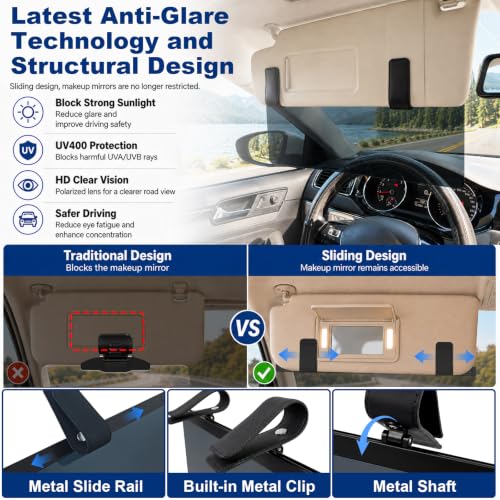 Sun Visor Extender for Car, Adjustable Polarized Sun Visor Extender - size: 1Pack