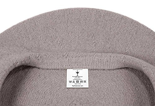 TOP HEADWEAR Wool Blend French Bohemian Beret - color: Grey