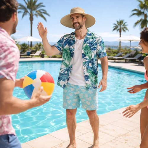 HUAMULAN Men Wide Brim Sun Hat Summer Outdoor Women Bucket Fishing Hats - color: D4-beige