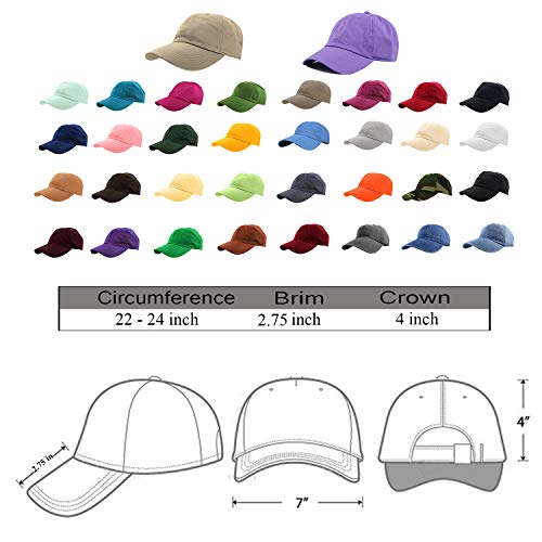Gelante Baseball Cap Dad Hat 100% Cotton Polo Style Plain Blank Adjustable Size. - color: Red