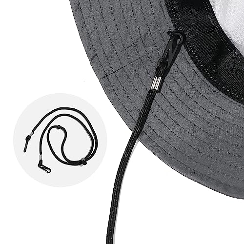 Croogo Mesh Breathable Fishing Hats Sun Hat for Men Women Safari Hat Waterproof Bucket Hats Quick Dry Boonie Hat for Hiking - color: Afh04-green