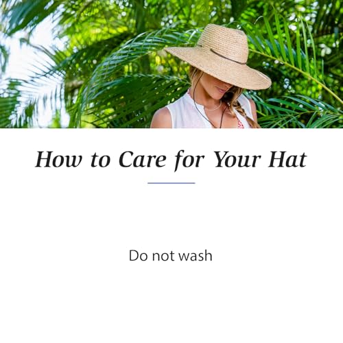 Wallaroo Women’s Nosara Fedora – UPF 50+ Sun Hat, UV Protection, Wide Brim, Adjustable Chin Strap, Natural Fiber, Medium Size - color: Camel