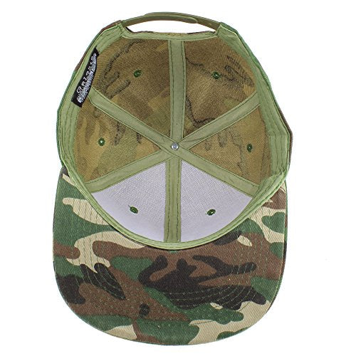 Gelante Plain Blank Flat Brim Adjustable Snapback Baseball Caps Wholesale LOT 12 Pack - color: Camo