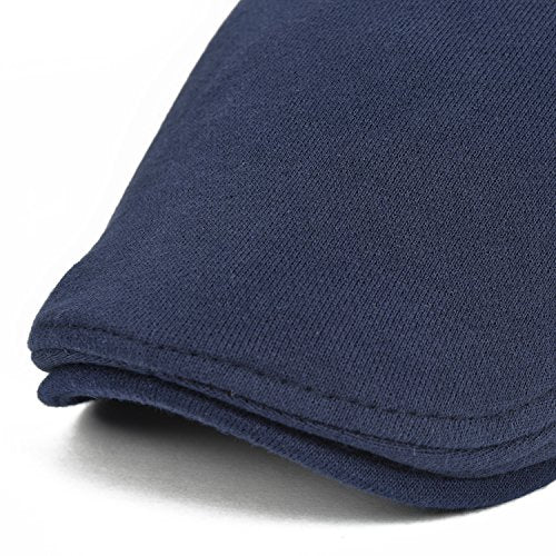 VOBOOM Men Newsboy Cap Cotton Flat Ivy Gatsby Driving Hat - color: Navy