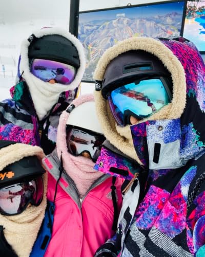 Balaclava Face Mask Sherpa Fleece Windproof Warm Ski Mask - color: Plush Beige