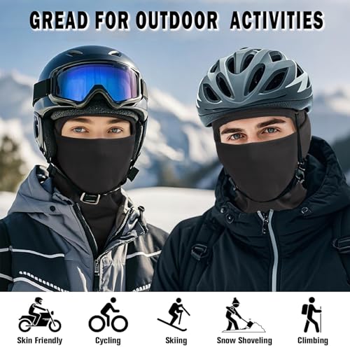 Balaclava Ski Mask Winter Water Resistant Face Mask for Men Women Cold Weather Gear Skiing Snowboarding Neck Gaiter