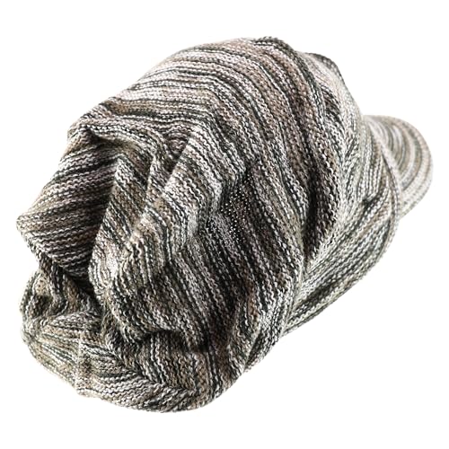 Armycrew Deep Crown Wrinkled Knit Slouch Rasta Beanie Visor - color: Khaki Marled