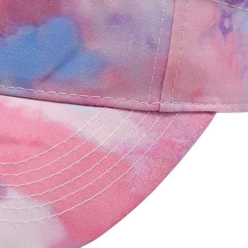 ZLYC Print Sports Sun Visors for Women Girls - color: Tie Dyed Pink