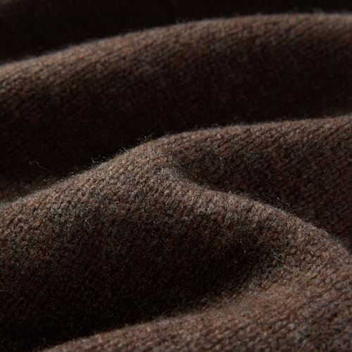 100% Merino Wool Slouchy Beanie Hat, Women Warm Winter Caps Soft, Ladies Breathable & Cozy Stretchy Knitted Skull Cap - color: Coffee