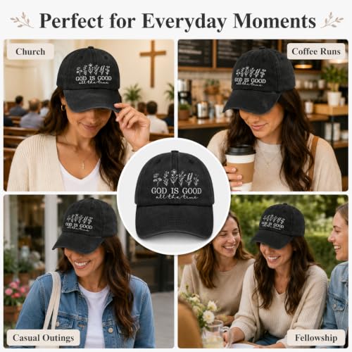 Man of God Husband Dad Embroidered Hat Camping Caps for Women - color: The Way the Truths the Lifes 9
