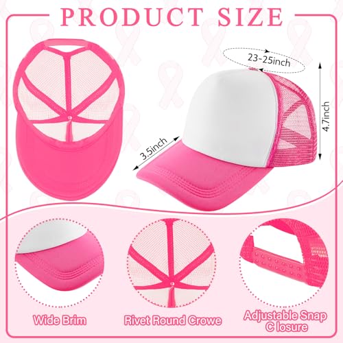 Hercicy 40 Pack Blank Trucker Hat Bulk - color: Rose Red