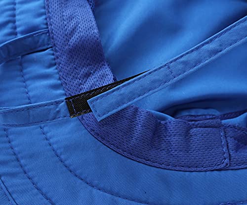 Connectyle Kids Sun Hat for Boys Girls Wide Brim Bucket Hat UPF 50+ Sun Protection Hat Breathable Summer Beach Hat - color: Blue