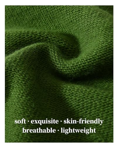 jaxmonoy Slouchy Knit Beanie Hat for Women Winter Soft Warm Ladies Laightweight Slouch Knitted Skull Beanies Cap - color: Green
