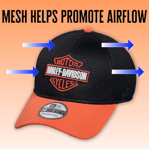 Harley-Davidson Colorblocked Logo Mesh Fitted Cap - 99447-16VM