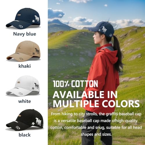 Baseball Cap for Women Men - Adjustable Size Hat - color: Khaki