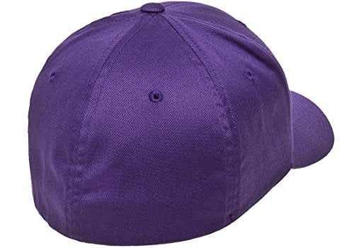 Flexfit Wooly Combed Twill Cap 6277 - color: Purple, size: Small-Medium