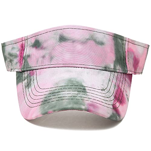 Sport Sun Visor Hats Cotton Ball Caps Empty Top Baseball Sun Cap for Men Women - color: Tie Dye-multicolor2