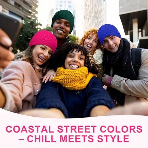 Trawler Beanie Bulk Watch Hat Roll Edge Skullcap Fisherman Winter Beanies for Women Men - color: Stylish Color
