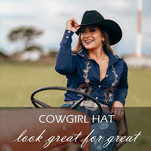 Western Cowboy Hat Felt Wide Brim Women Men Cowgirl Hats - color: Zh Group-khaki+black
