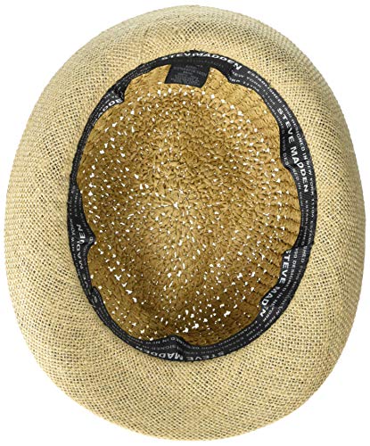 Steve Madden Women's Steve Madden Paper Crochet Straw Fedora with Band - color: White