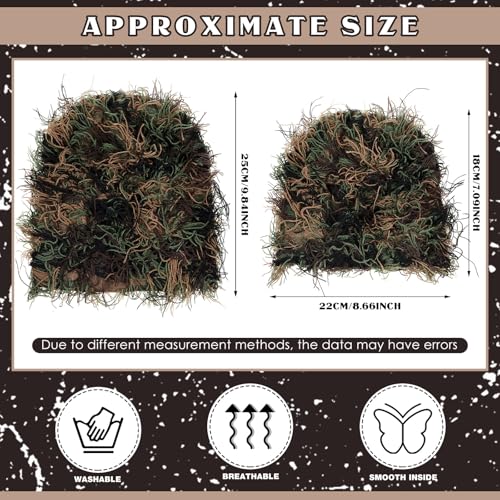 Chuarry Distressed Knitted Beanie Fuzzy Winter Hat - color: Assorted Green Black Brown