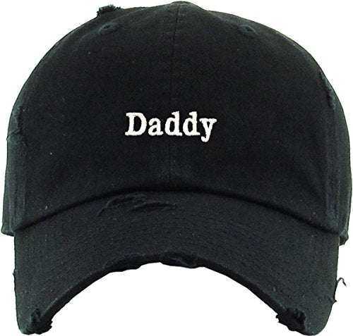 KBETHOS Daddy Dad Hat Pineapple Vacation Baseball Cap Vintage Distressed Classic Polo Style Adjustable - color: Black