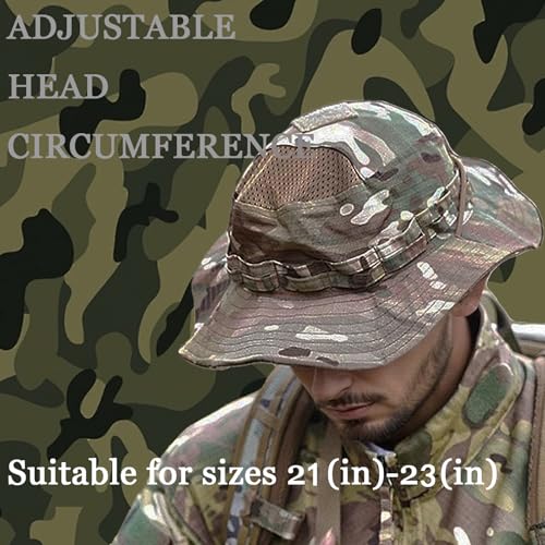 Sun Hat Breathable Boonie Hats for Men Women Fishing Safari Bucket Hat Cap Hunting Outdoor Hiking Camping - color: Suit-blackcp