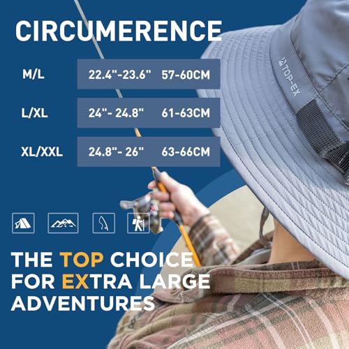 Camo Mens Wide Brim Golf Bucket Cooling Sun Hat L XL Extra Large Size UV Protection Camouflage Boonie Sunhat Summer Hiking Outdoor Fishing SPF50