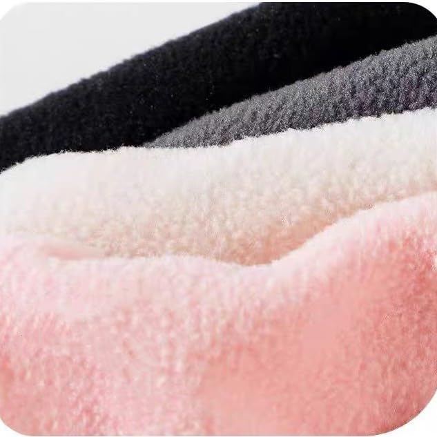 Winter Fleece Ski Mask for Men Women Balaclava Face Mask Windproof Thermal Hood Winter Full Face Neck Cover Warmer - color: Black