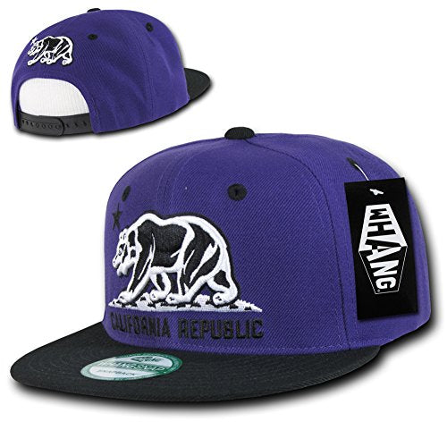 Whang Snapbacks - color: Purple/Black