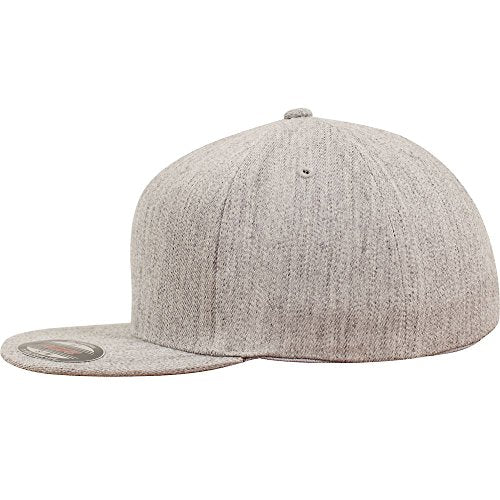 Flexfit Two-Tone Stretch Mesh Fitted Cap Hat - color: Heather, size: Large-X-Large, style: Flexfit Flat Visor
