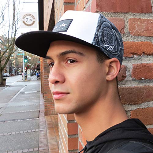 Grace Folly Trucker Hat for Men & Women. Snapback Mesh Caps - color: Rose- Gray