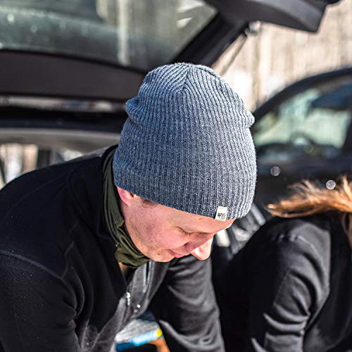 Minus33 Merino Wool Everyday Knit Wool Beanie - color: Charcoal Gray