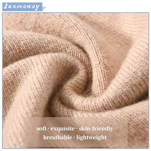 jaxmonoy Slouchy Knit Beanies Winter Hats for Women Men Soft Warm Reversible Slouch Cuffed Skull Knitted Beanie Cap - color: Khaki