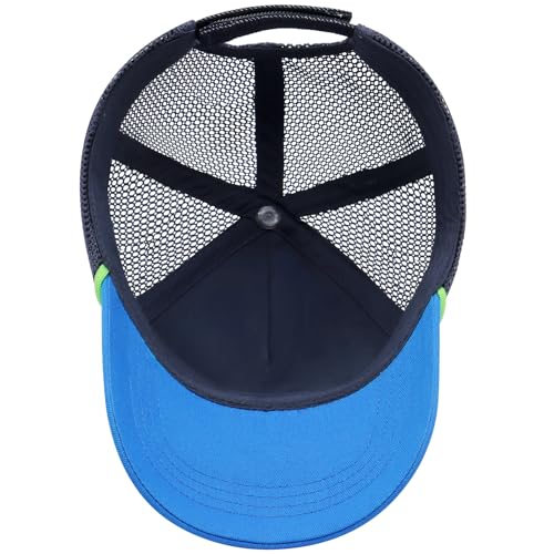 Duoyeree Toddler Baseball Hat, Dinosaur Mesh Adjustable for 0-8T Kids - color: 1f-p-paintbrush Shark, size: 0-12 Months