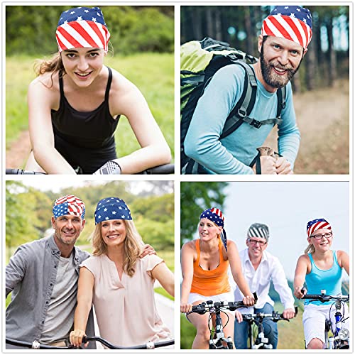 4 Pack Head Wraps Cycling Caps Dew Rag Skull Caps Beanie Cap Do Rags, Pirate Hats, Doo Rag, Durag Bandana - color: Flags, size: One Size