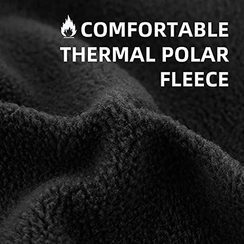 clothin Balaclava Face Mask, Ski Mask for Men Women, Full Face Mask Hood Tactical Skiing,Motorcycling,Winter Sports - color: Grey-winter-fleece Lined