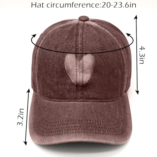 Baseball Cap for Women Men Classic Strapback Hats Adjustable Sun Hat - color: Wine Red