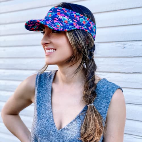 Sprints Performance Running Visor - color: Flamingos, size: One Size