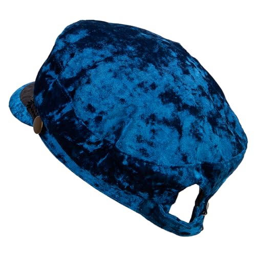 Jeanne Simmons Women's Crushed Velvet Sailor Hat - color: Royal Blue
