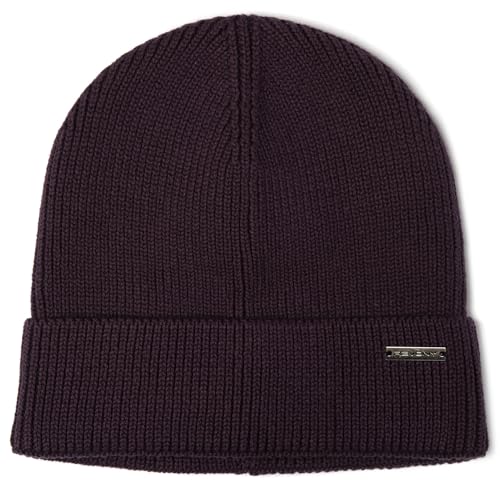 Revony 100% Cotton Men’s Skull Beanie – Soft, Structured, Everyday Comfort - color: Eggplant